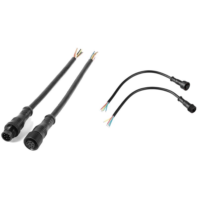 

2 Pair LED Strips Waterproof Power Connector Cable 4 Pin & 8 Pin