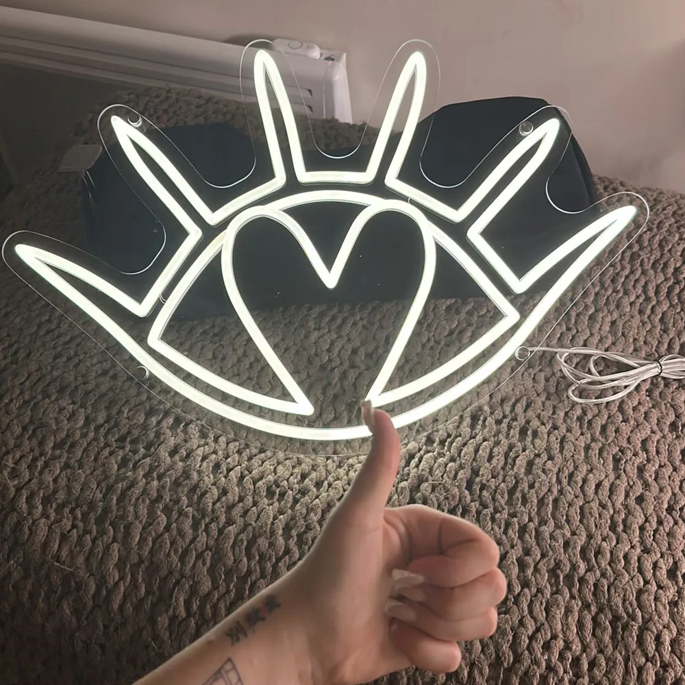 Индивидуальный светодиодный неоновый свет магазин ногтей для волос