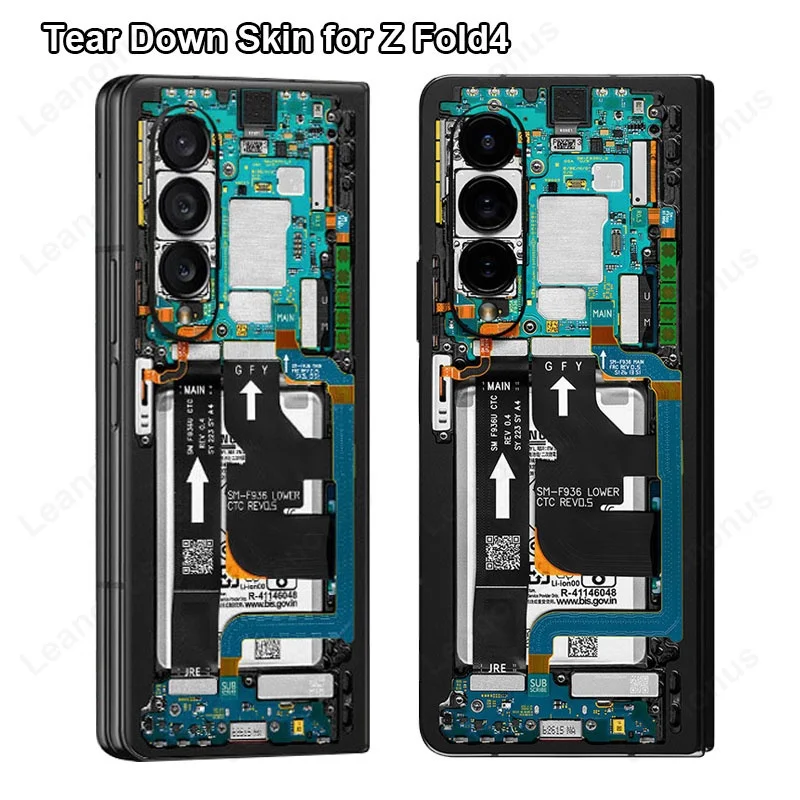 

Tear Down Skin for Samsung Galaxy Z Fold 4 3 Back Screen Protector Cover Circuit Camouflage 3M Wrap Fold4 Fold3 Sticker Film