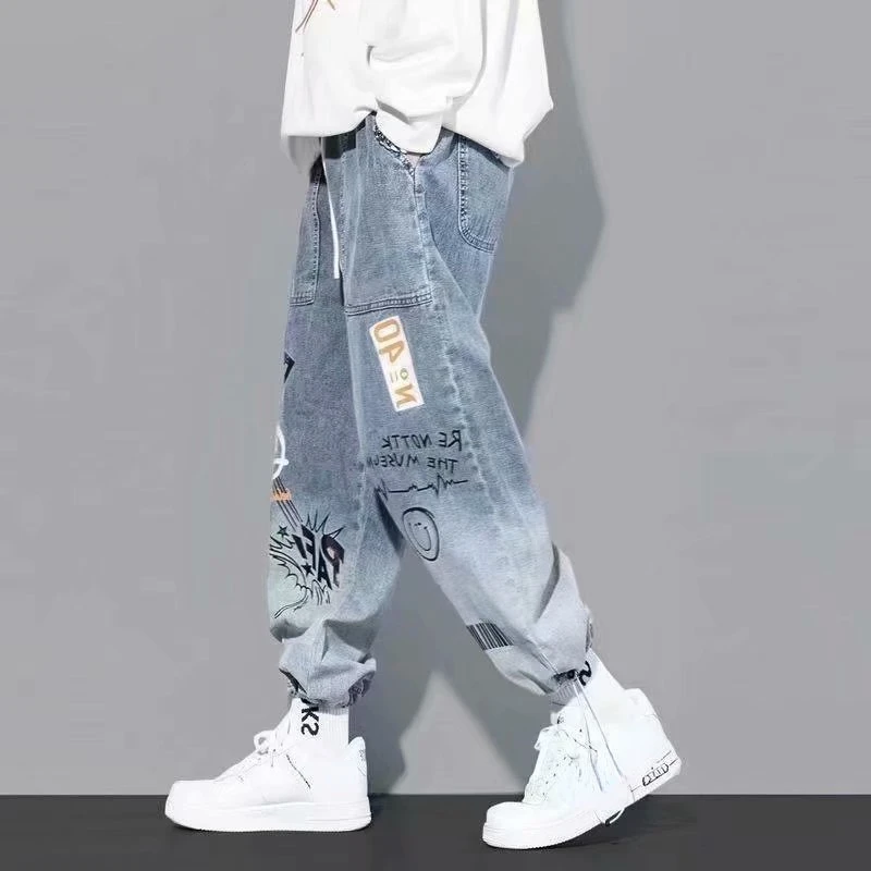 2022New quality Fashion Men's Cargo Pants Hip Hop Trend Streetwear Jogging Pants Men Casual Elastic Waist Men Clothing Trous