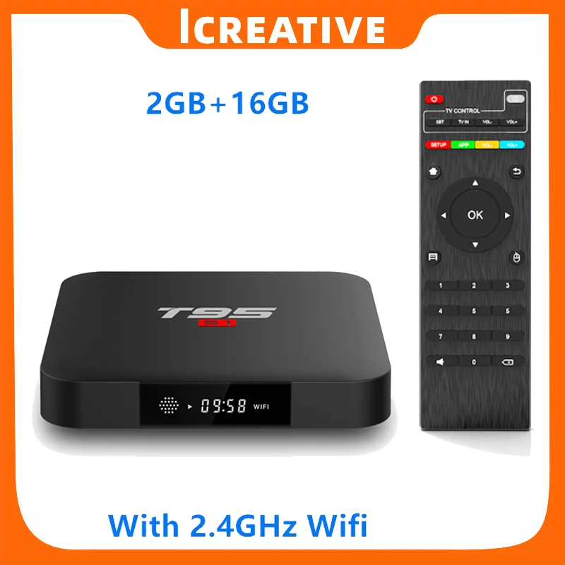 

T95 S1 Amlogic ipTV S905W Android TV Box 2GB+16GB 4K H.265 HD Media Player 2.4G WiFi Wireless Set Top Box