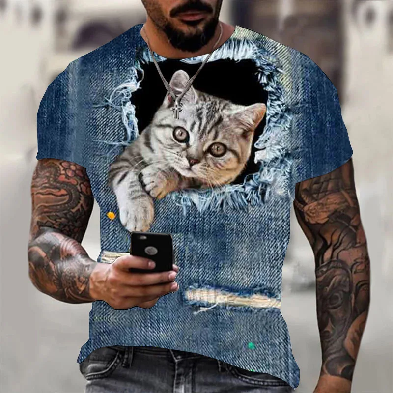 Футболка Мужская/Женская Повседневная забавная рубашка с 3D рисунком счастливого