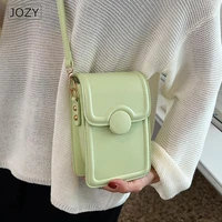 2022 summer fashion designer brand women simple mini pu leather flap crossbody sling bags female phone shoulder handbags