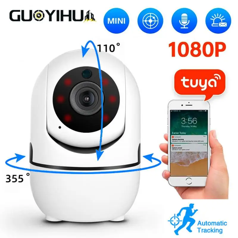 

IP-камера умная Беспроводная с поддержкой Wi-Fi, 1080P