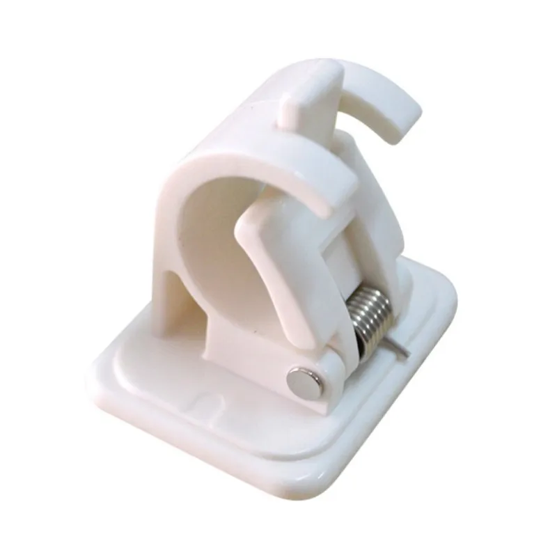 

Hook Hanging Rod End Hanging Clips Adhesive Wall Hanging Curtain Clip Hook Suction Box Home Supplies Dropship