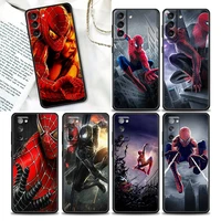 phone case for samsung galaxy s22 s21 s20 fe 5g s7 s8 s9 s10e plus ultra soft silicone case cover spiderman no way home