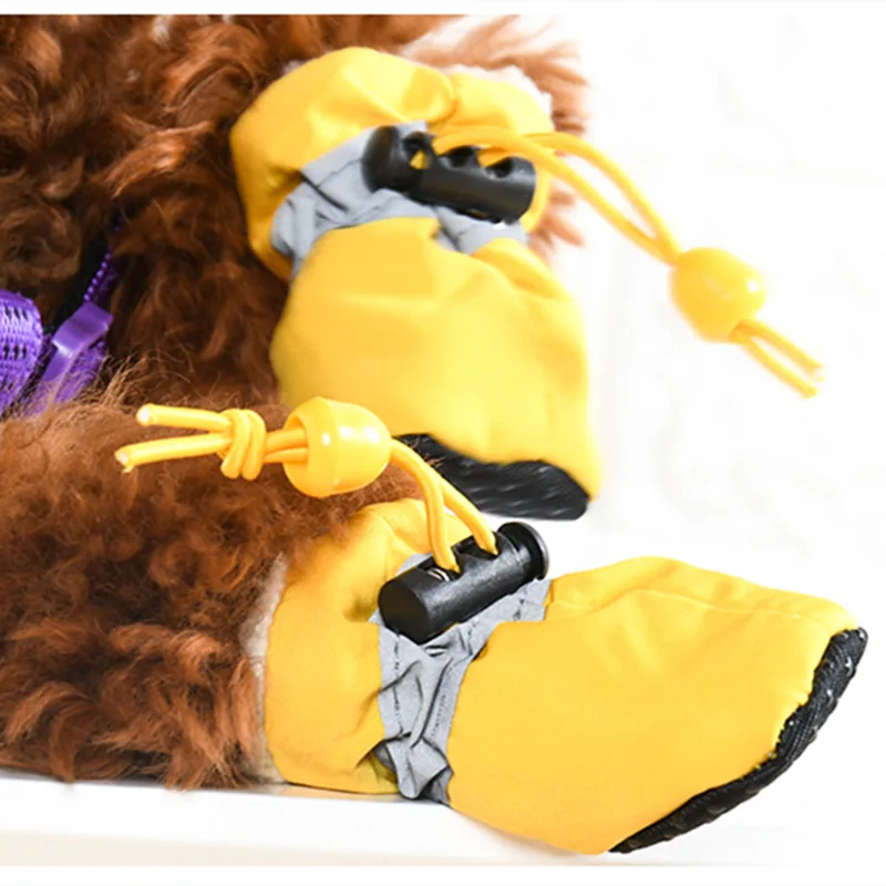 

4 шт./комплект, водонепроницаемые ботинки для собак