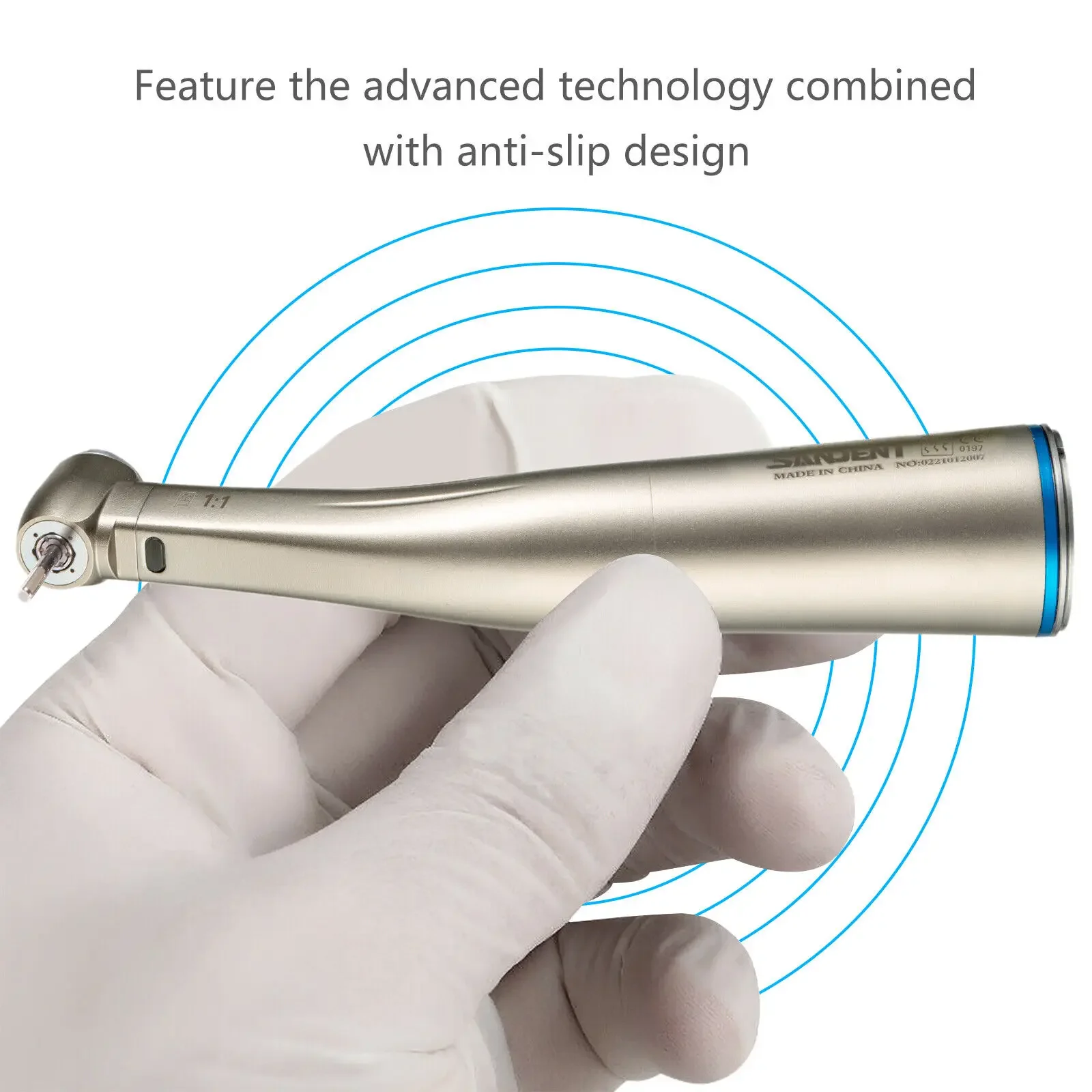 Стоматологический светодиодный светильник оптоволоконный наконечник 1:1 CONTRA ANGLE