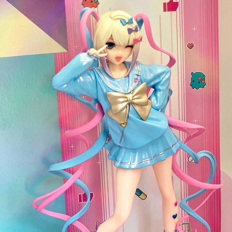 

17cm Original Good Smile Gsc Pop Up Parade Kangel Needy Girl Overdose Virtual Uploader Anime Action Figure Kawaii Model Kid Doll