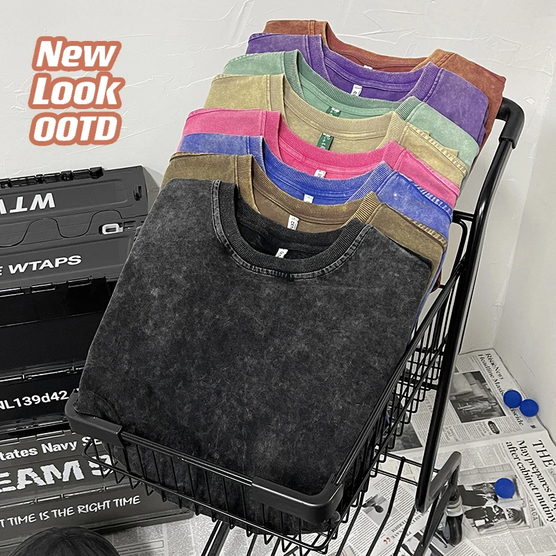 

Summer Quality Oversized T Shirt Men Vintage T-shirts 2023 Streetwear Korean Fashion Tee Shirts Girl Loose Brand Tops 5XL