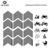 12piece mtb bike reflective stickers bicycle fender sticker car motorcycle fluorescent warning decor cycling luminous protector