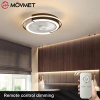 smart remote control ceiling fans with lights led silent for living room cooling ventilador ultra thin bedroom study summer lamp