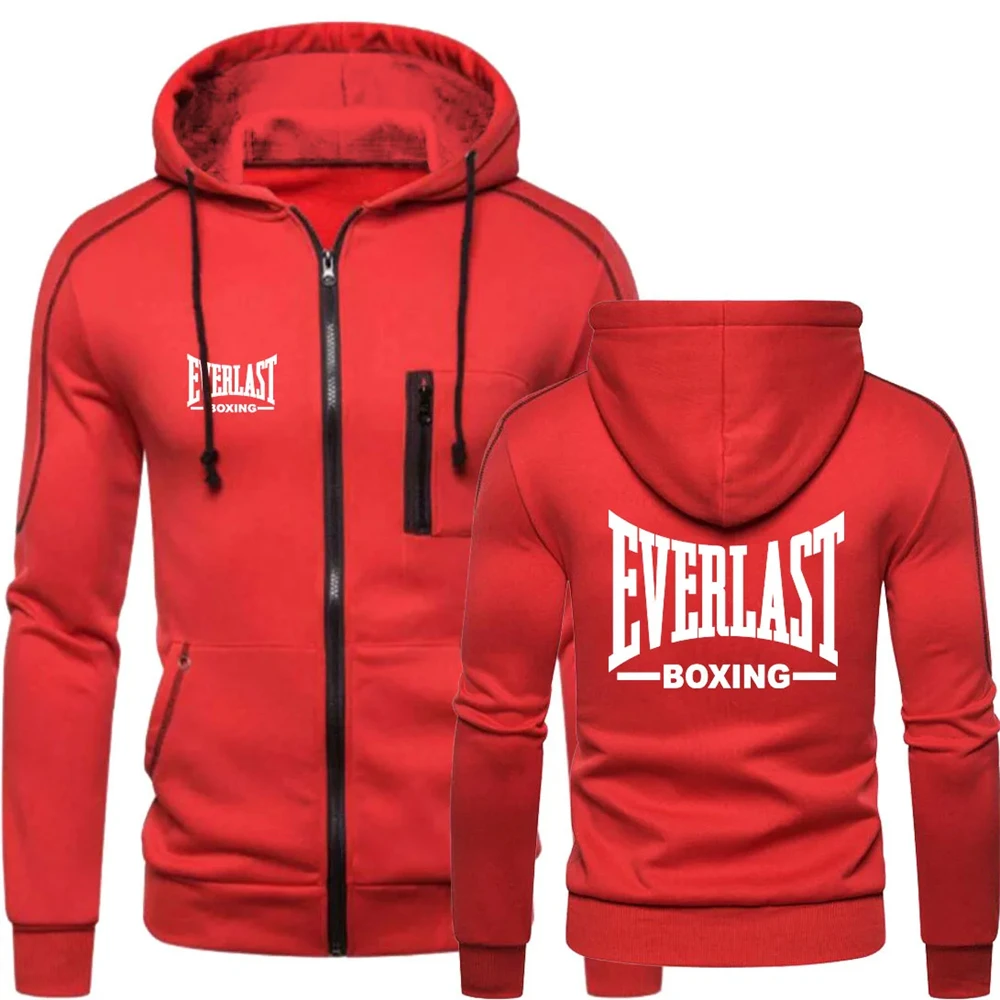 Мужская спортивная одежда EVERLAST 2024 модная толстовка с капюшоном и буквенным