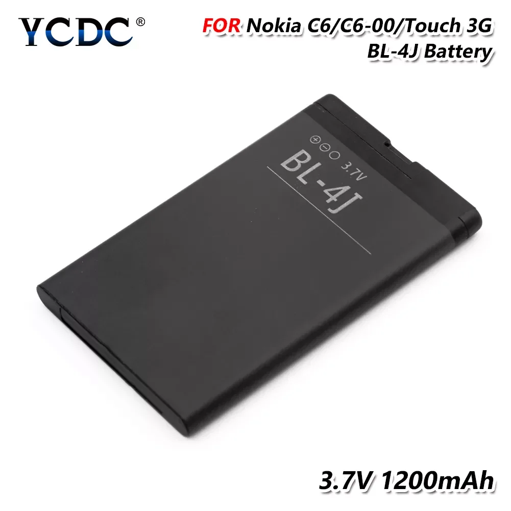 

2023NEW 3.7V 1200mAh BL-4J BL 4J BL4J Rechargeable Lithium Phone Battery For Nokia Lumia 620 C6 C6-00 Touch 3G C6 C6-00 Touch 3