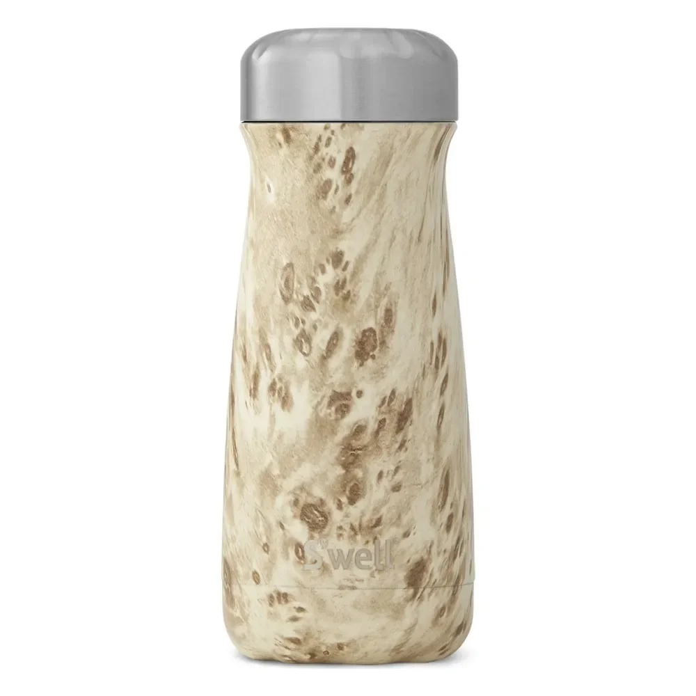 

Vacuum Insulated Stainless Steel Traveler Travel Mug, Blonde Wood, 16 oz Water Bottle Thermoses