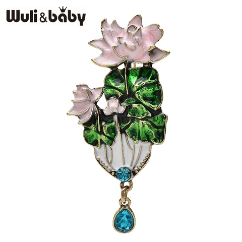 Броши Wuli&baby с цветком лотоса