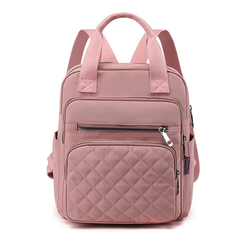

Женский рюкзак в клетку, многофункциональная вместительная школьная сумка для студентов, водонепроницаемая уличная дорожная сумка с защитой от кражи