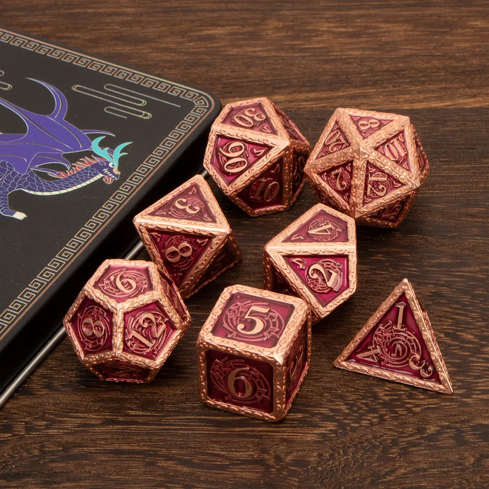Набор металлических костей Dnd Dungeon And Dragon D &amp + кубиков D20 D12 D10 % D8 D6 D4 MTG musicролевая