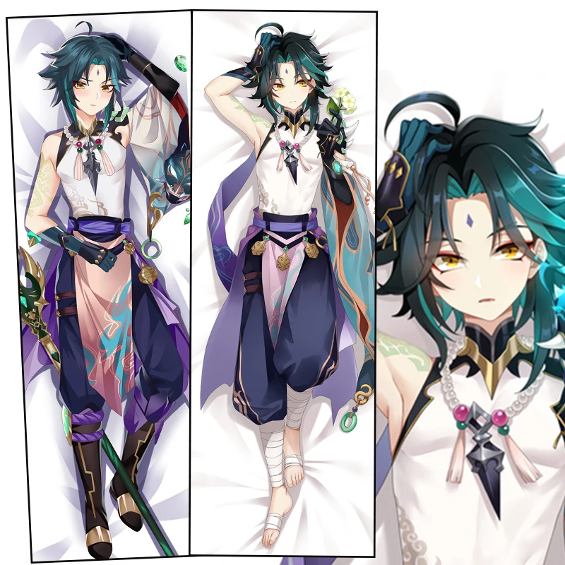 

Наволочка Genshin Impact Xiao Dakimakura обнимающая подушка для тела Аниме игры Genshin подушки для косплея Otaku Pilow чехол