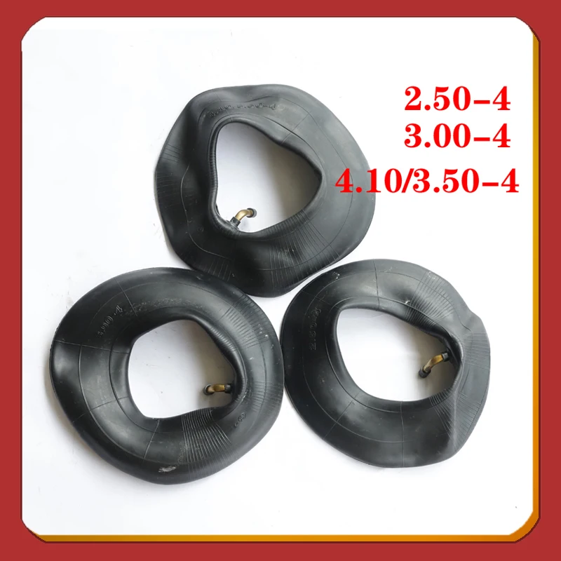 High Quality Black Butyl Rubber Inner Tube 2.50-4 3.00-4 4.10/3.50-4 Inner Tube Camera Electric Scooter Accessories