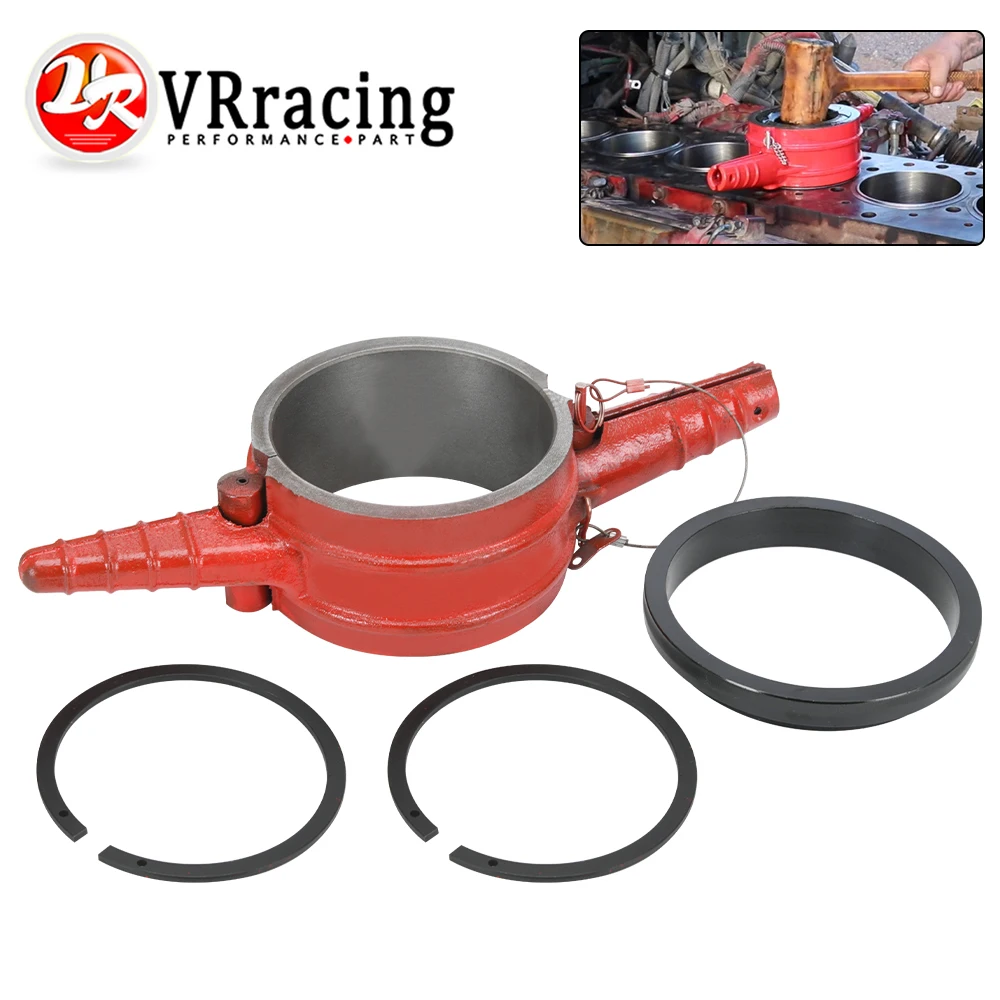 7040 Piston Ring Compressor 5.4" Bore Tool Adapter & Anti-Polishing Kit For Cummins ISX QSX