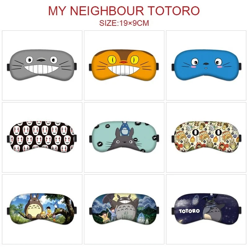 

Cartoon Totoro Anime Eye Mask Woman Cat Bus Kaonashi Cosplay Eyepatch Sleep Eyeshade Cute Unisex Comfortable Soft Cute Blindfold