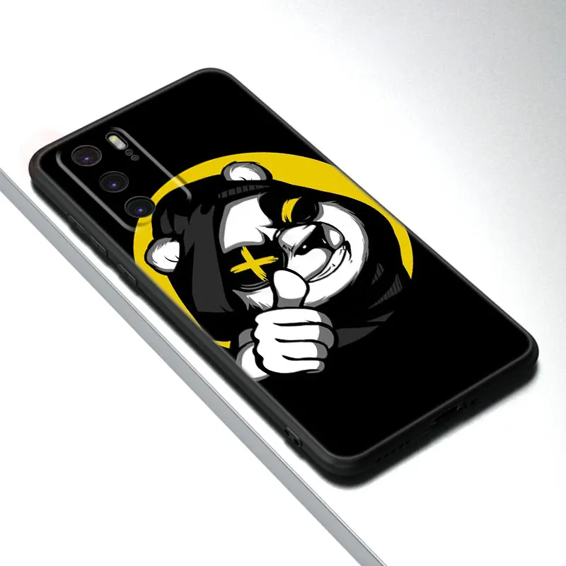 Чехол для телефона с медведем и плохой пандой Huawei P50 P40 P30 P20 P10 P9 P8 Lite 2017 P Smart Z S Pro 2021