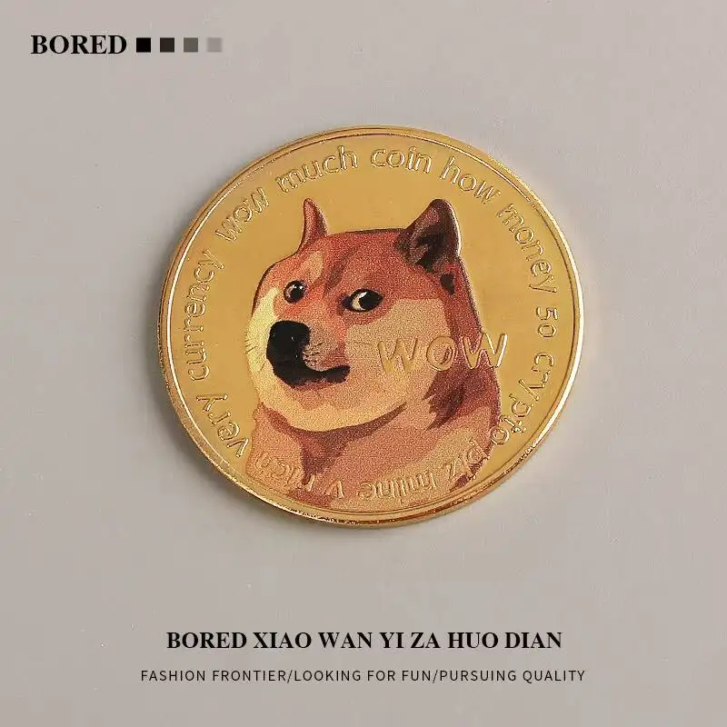 Фото Если вам скучно, дайте ему собаку! Коллекционная памятная монета Doge, монета для игр, небольшой сувенир, декоративный подарок №2