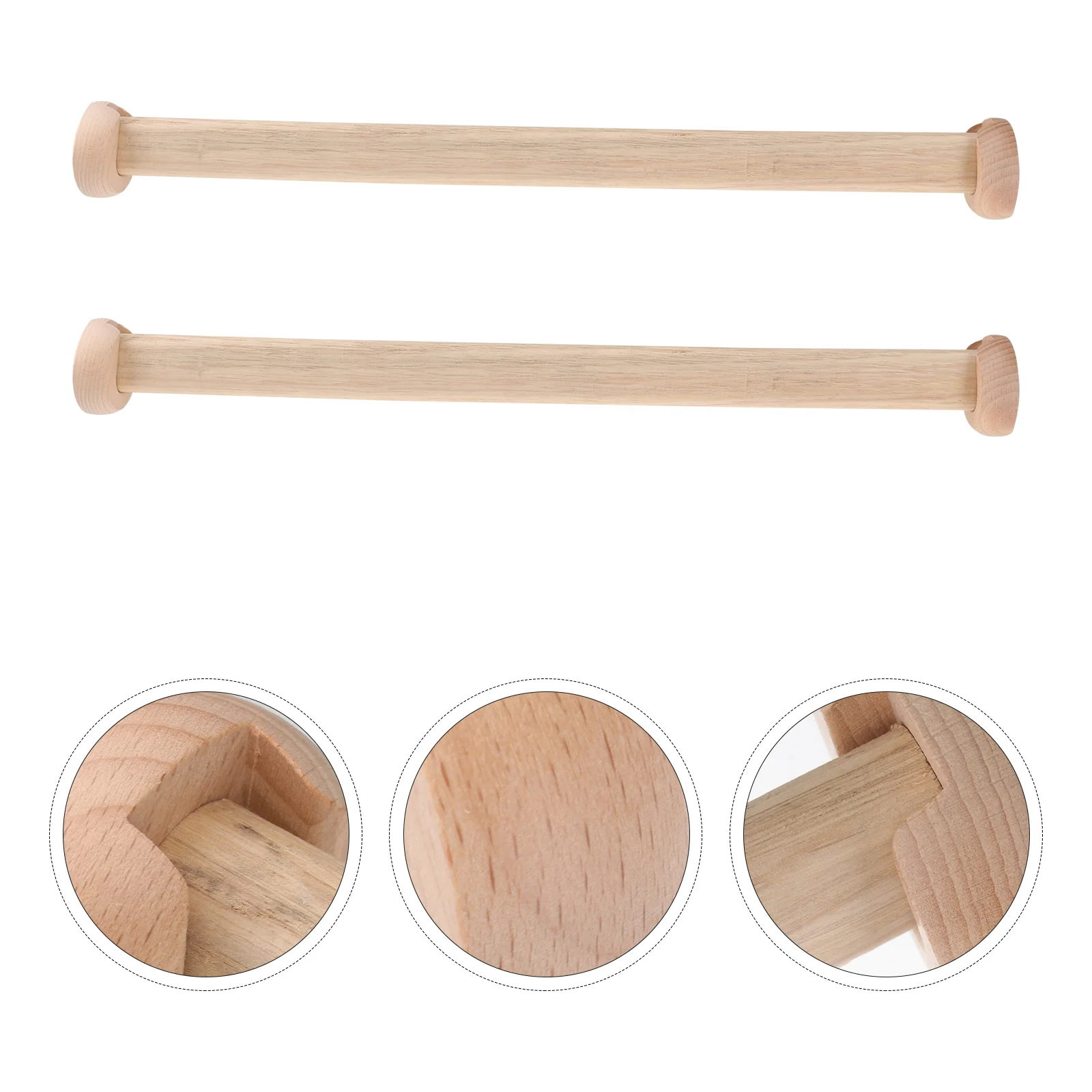 

2Pcs Closet Rods Practical Bedroom Wardrobe Cross-bar Clothes Hanging Rods