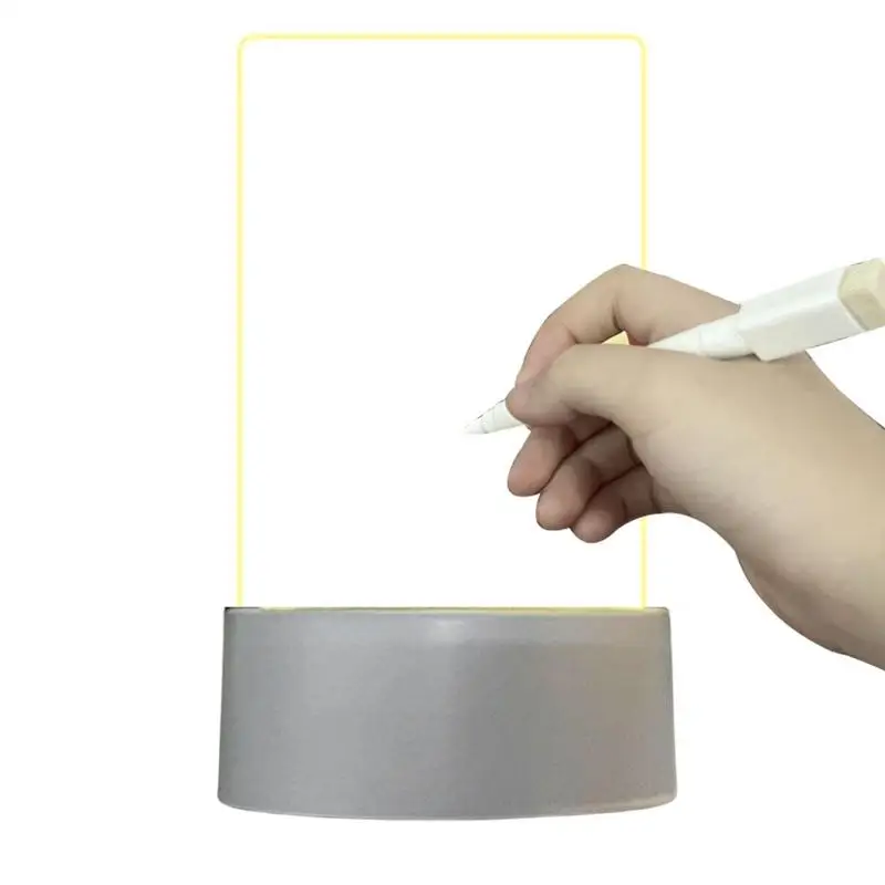 

Acrylic Board Light Desk Whiteboard With LED Clear Desktop Whiteboard Frameless To List Board With Markers Tray Small Desktop Dr