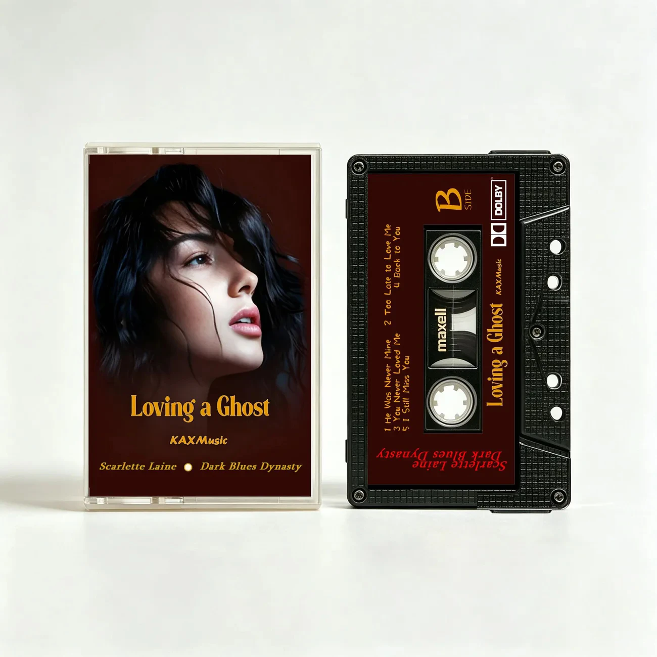 Фото Музыкальная кассета Scarlette Laine Dark Blues Dynasty: Альбом Loving a Ghost, кассеты, косплей, Walkman, рекордер, автомобильные саундтреки, подарочный набор №2