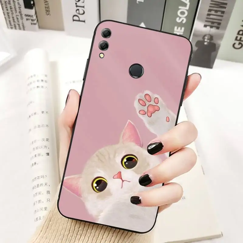 TOPLBPCS чехол для телефона с милым котенком Huawei Honor 10 i 8X C 5A 20 9 30 lite pro Voew V30