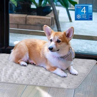dog cooling mat cooling pad for pets chilly pad for kennels crates cars indoor outdoor ice silk mat cooling blanket cushion