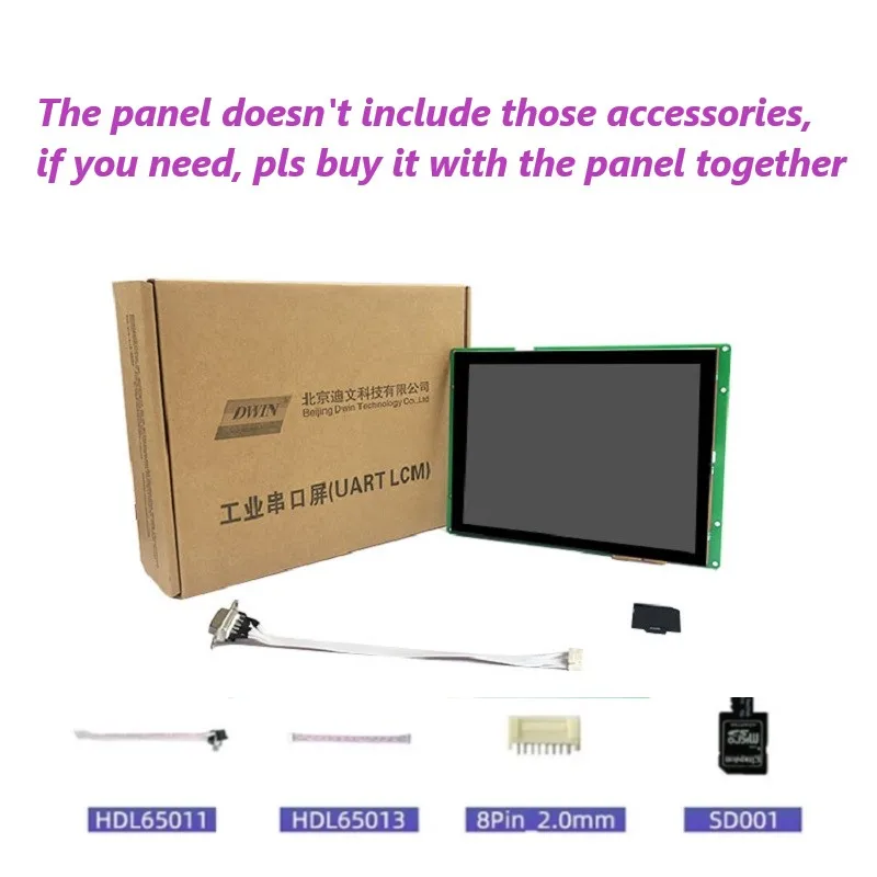 ЖК-дисплей DWIN 8 дюймов с диагональю экрана 800*600 TTL/RS232 резистивный сенсорный экран