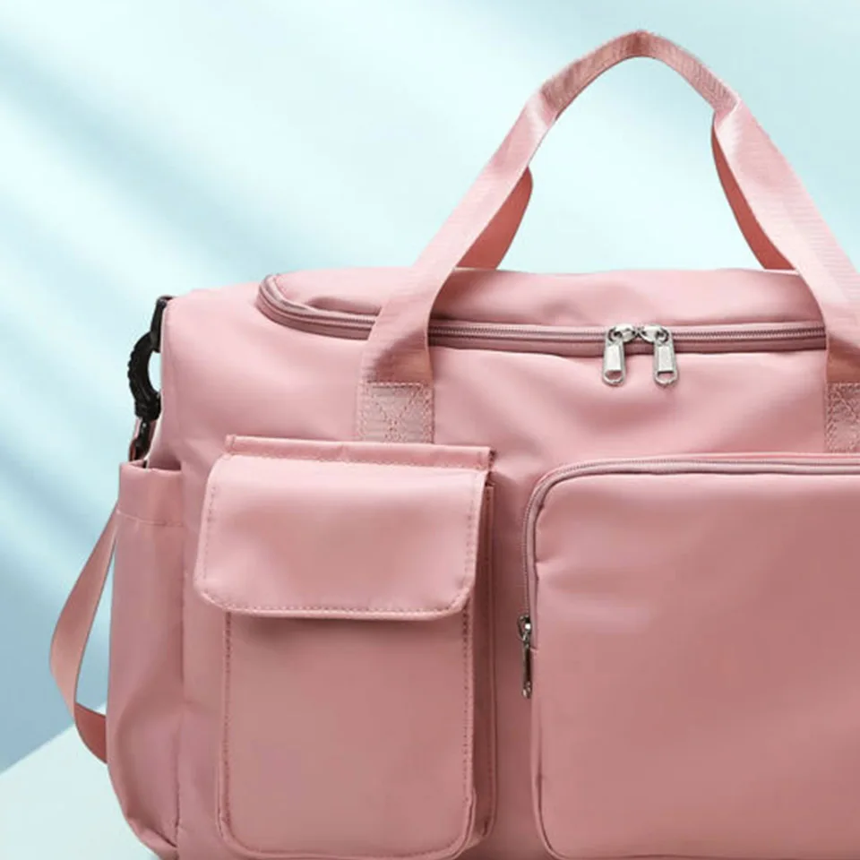 Trendy New Large Capacity Travel Bag 25L Literature And Art Women's Dry Wet Separation Storage Luxury Brand Design Shoulder Bag