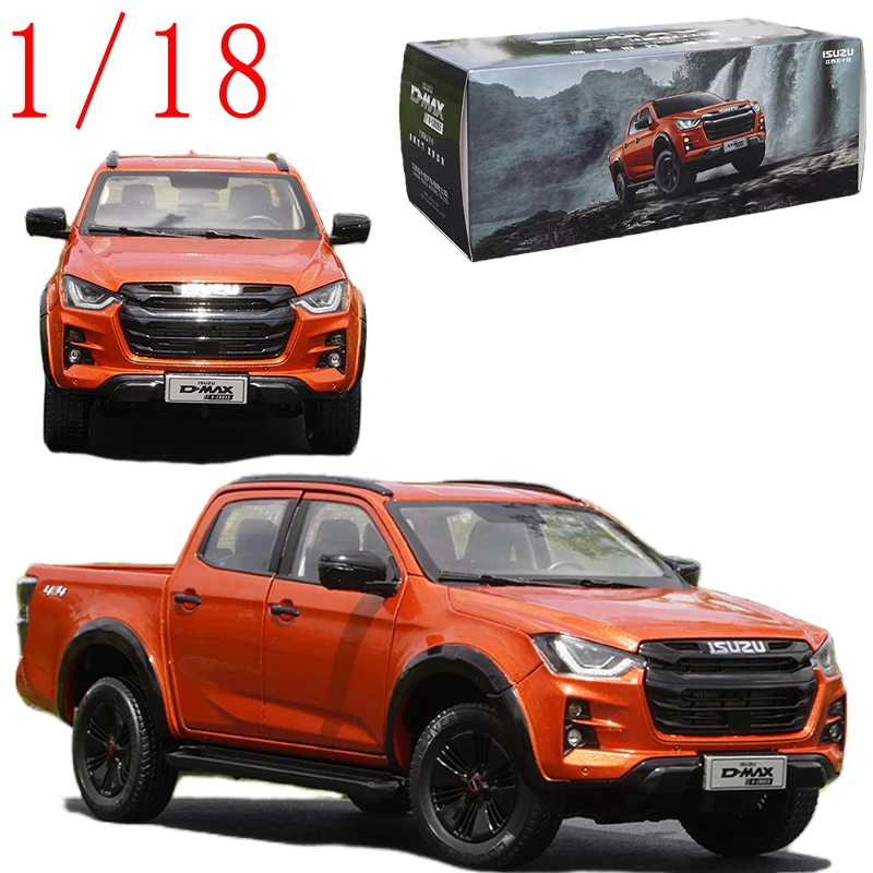 Фото Масштабная модель автомобиля ISUZU D-MAX из сплава, 1/18, 2023 год, пикап ISUZU, игрушечная машинка, MAXUS T90, подарочная оригинальная коробка №1