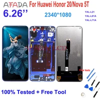 6 26 for huawei honor 20 nova 5t lcd touch screen digitizer assembly replacement yal l21 yal l61a yal l71a