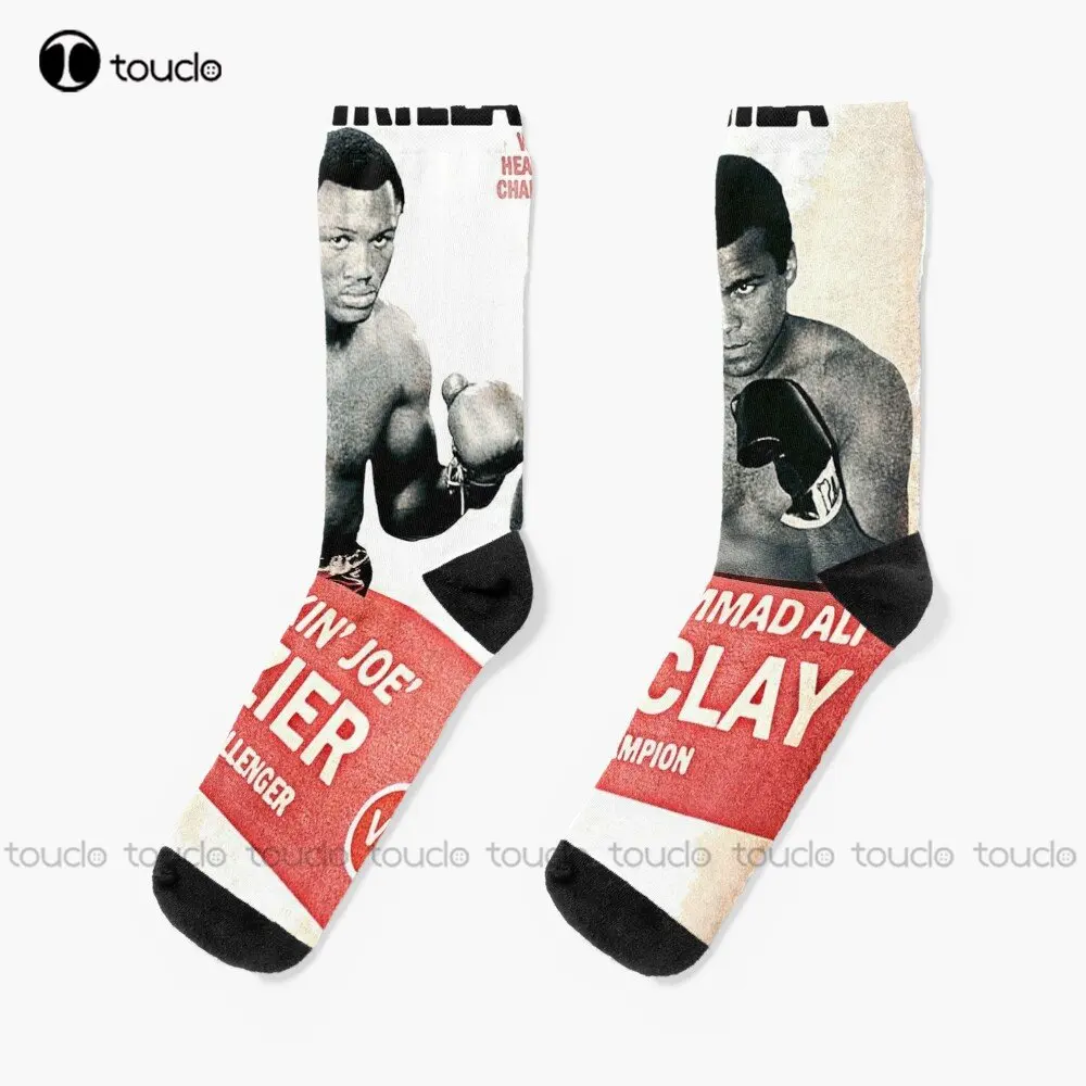 

Muhammad Ali Vs Smokin Joe Frazier Socks Cat Socks Women 360° Digital Printing Custom Gift Streetwear Funny Sock New Popular