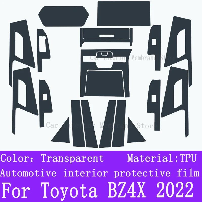 Прозрачная защитная пленка из ТПУ для Toyota BZ4X 2022-2023