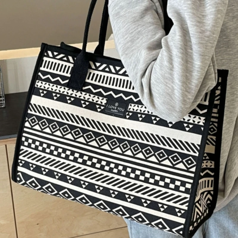 Летняя модная вместительная сумка для поездок Холщовая Сумка ручной клади