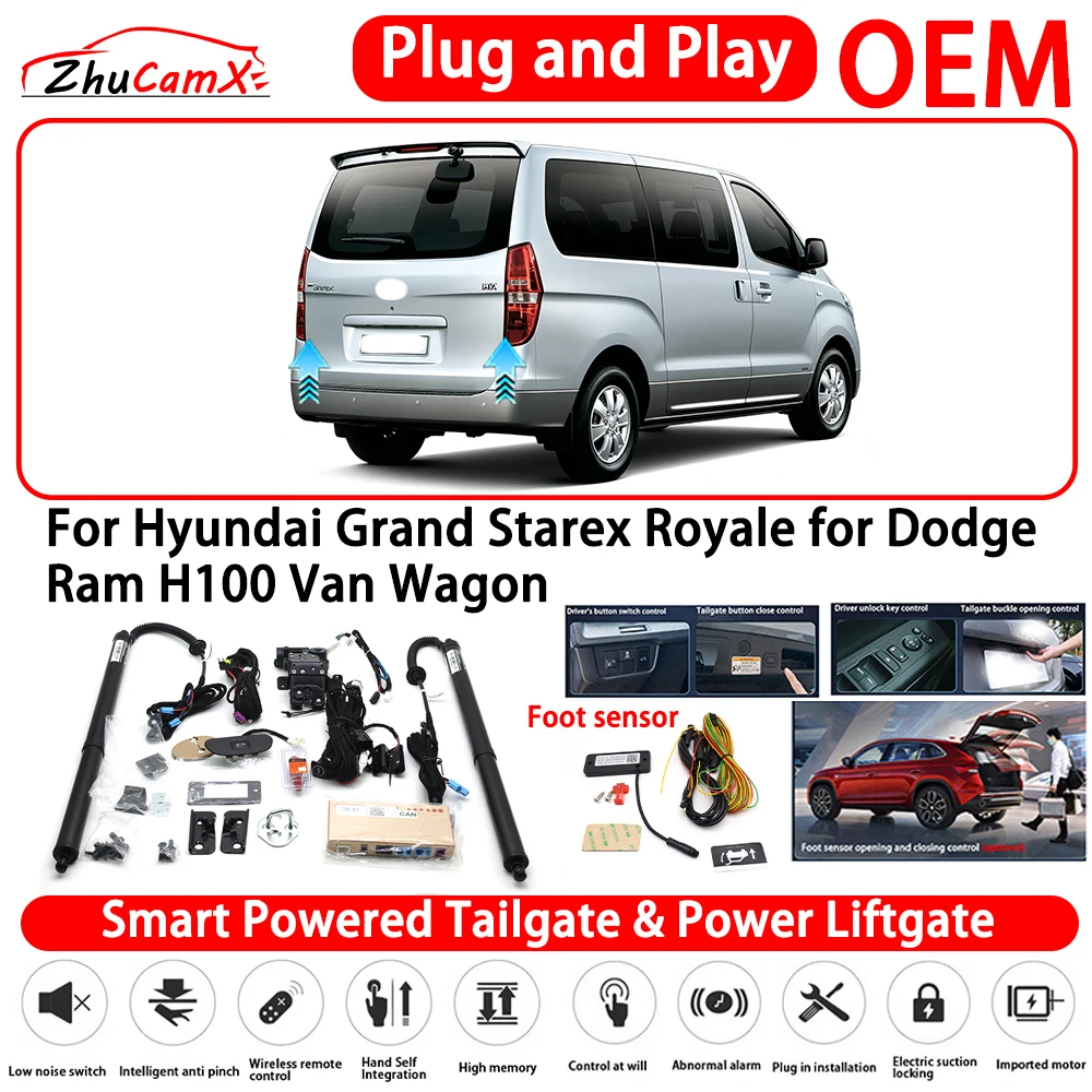 Фото для Hyundai Grand Starex Royale, для Dodge Ram H100 Van Wagon, умная электрическая дверь багажника, автоматический электропривод задней двери багажника №1
