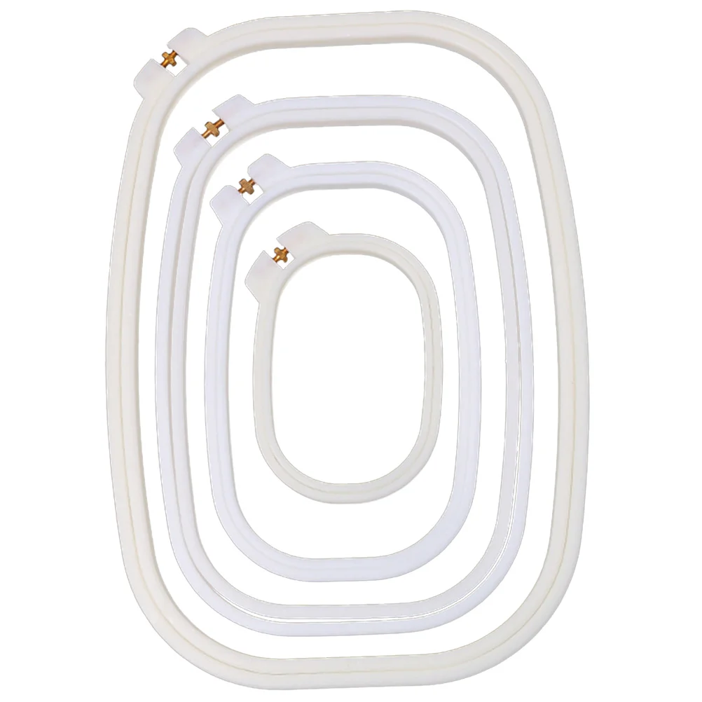 

Embroidery Hoop Cross Rectangular Hoops Oval Handy Sewing Ring Frames Display Frame Diy Needlework Supplies Accessories