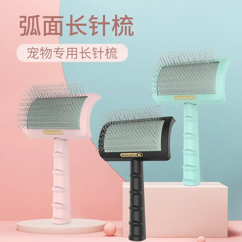 

Pet Dog Brush Comb Shedding Hair Remove Needle Cat Brush Combs Massage Grooming Tool Dog Cat Pet Cleaning Supplies Accessories