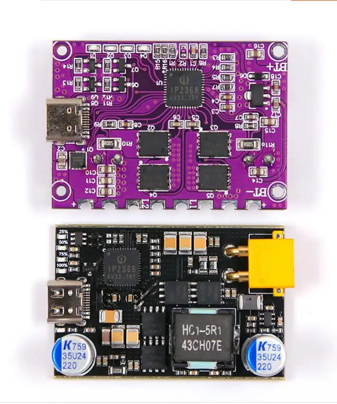 Двунаправленный модуль быстрой зарядки IP2368 PRO 100 Вт
