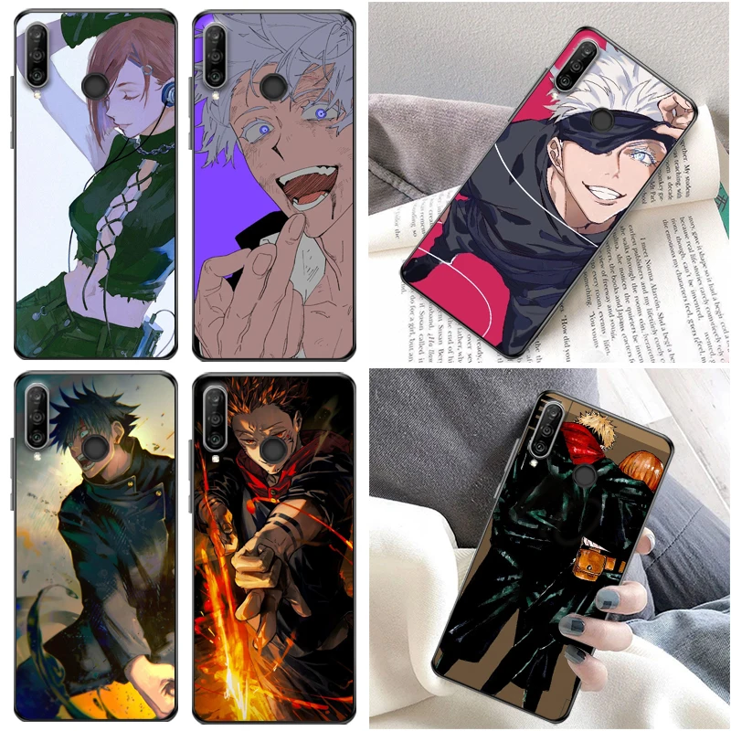 

Jujutsu Kaisen Sukuna Satoru Gojo Fushiguro Megumi Yuji Itadori Phone Case For Huawei P30 Pro Lite Funda Cases Carcasa Coque