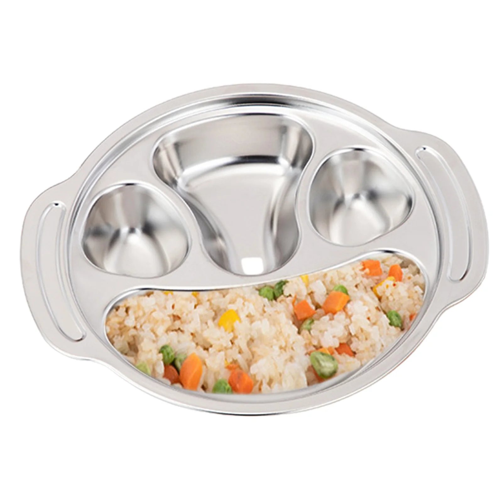 

Детские тарелки из нержавеющей стали, тарелки из нержавеющей стали для малышей, Детские тарелки, обеденные тарелки, креативная мультяшная о...