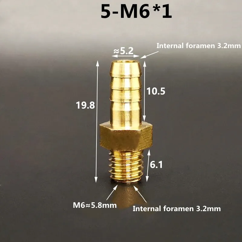 

Латунные фитинги для труб M4 M5 M6 M8