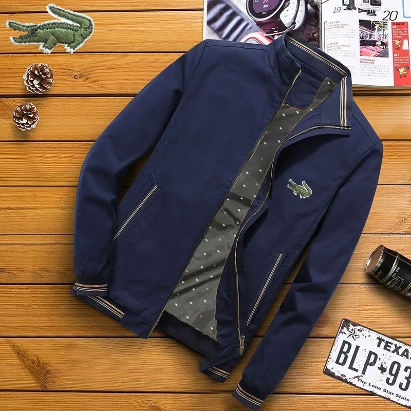 

Новинка 2023, Высококачественная Мужская Повседневная осенне-зимняя плюшевая утепленная хлопковая куртка на молнии с вышивкой