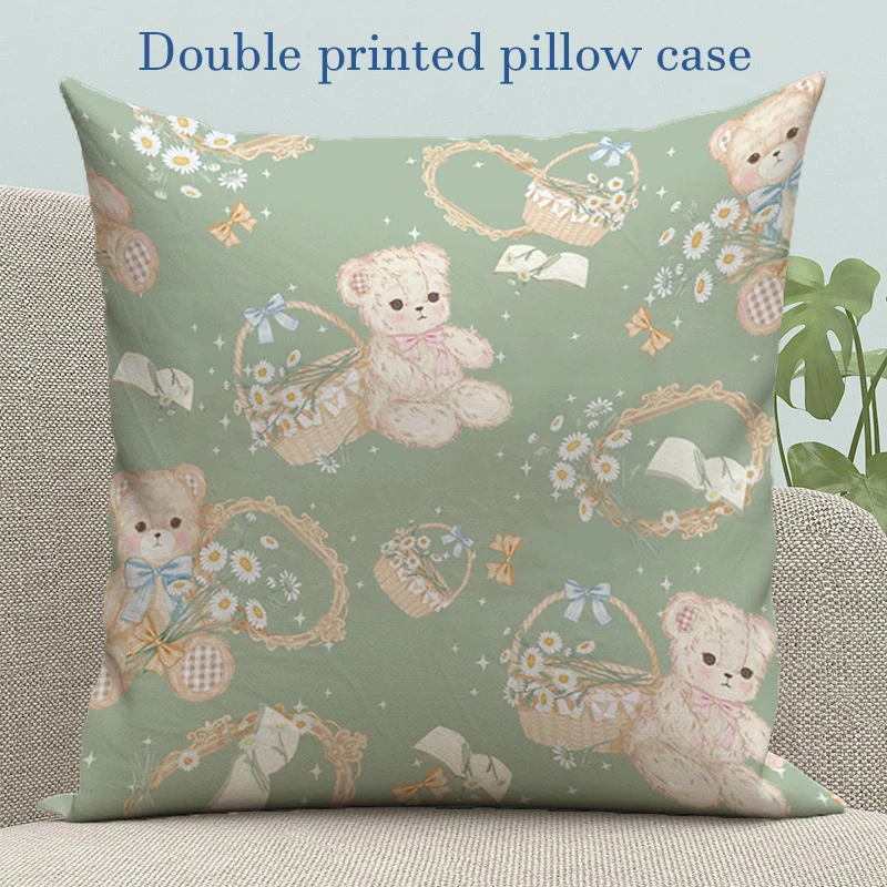 

Pillow Cases Cute Little Bear Cushion Cover 40x40cm Decorative Pillowcases for Pillows 45x45 Cushions Covers Pillowcase 40x40