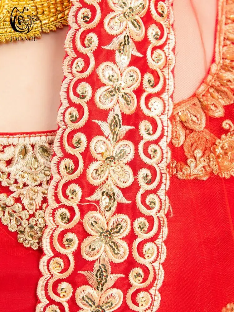 Индийская танцевальная одежда костюм для выступления Болливуда девушек в